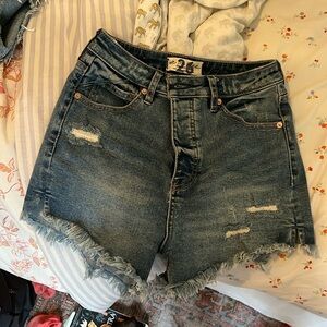 Free People denim shorts